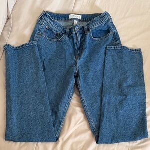 Abercrombie & Fitch Straight Leg Blue Jeans